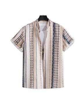 printed shirt with short sleeves