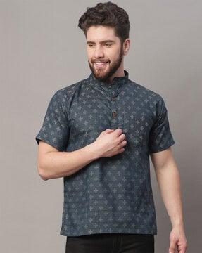 printed short kurta