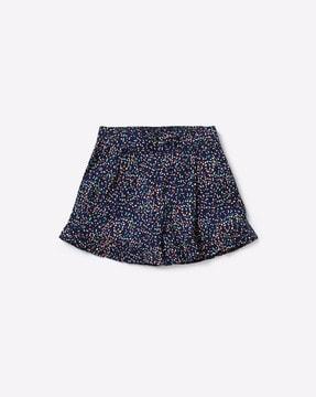 printed shorts with elasticated waistband