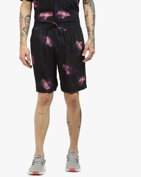 printed shorts with insert pockets