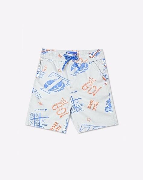 printed shorts with insert pockets