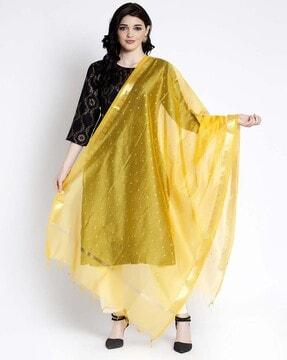 printed silk dupatta