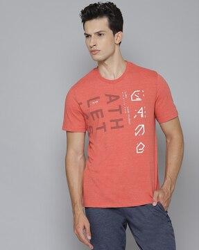 printed slim fit crew-neck t-shirt