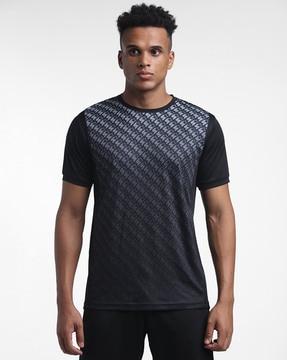 printed slim fit crew-neck t-shirt