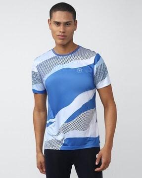 printed slim fit crew-neck t-shirt