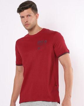 printed slim fit crew-neck t-shirt