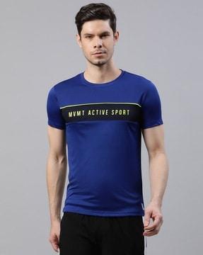 printed slim fit crew-neck t-shirt