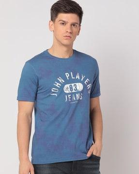 printed slim fit crew-neck t-shirt