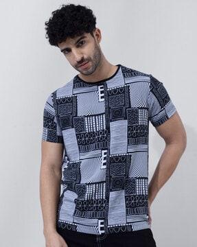 printed slim fit crew-neck t-shirt