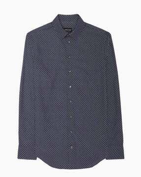 printed slim fit shirt