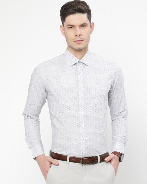 printed slim fit shirt