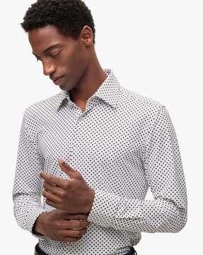 printed slim fit shirt