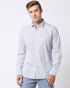 printed slim fit shirt