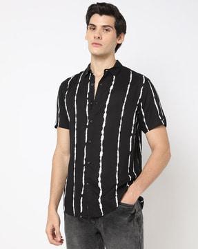 printed slim fit shirt