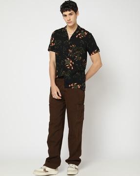 printed slim fit shirt