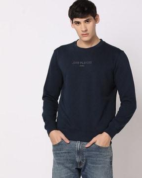 printed slim fit sweatshirt