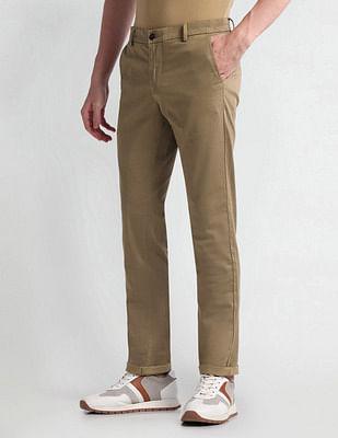 printed slim fit trousers