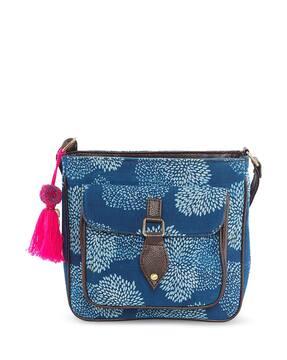 printed sling bag with adjustable strap