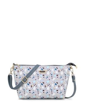 printed sling bag with detachable strap