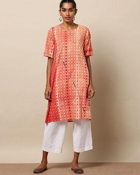 printed straight tunic