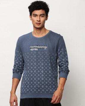 printed sweatshirt with full sleeves