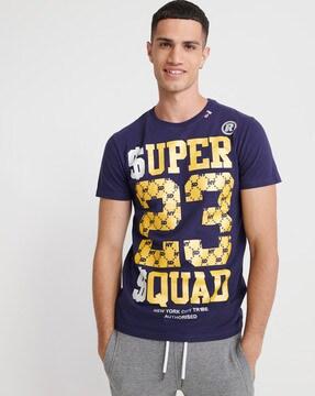 printed tailored fit crew-neck t-shirt