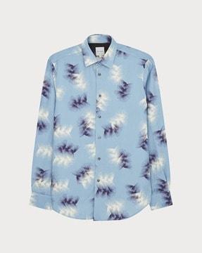 printed tailored fit shirt