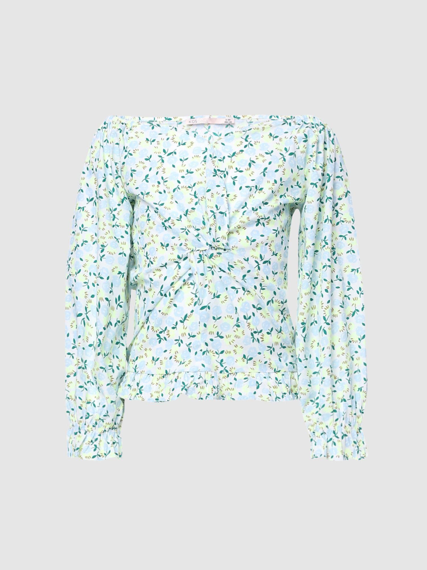printed top with knot detail