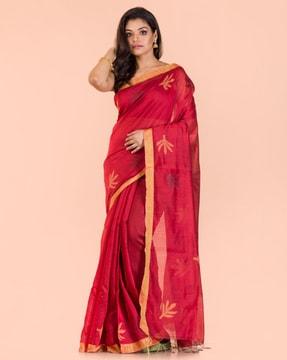 printed traditional saree