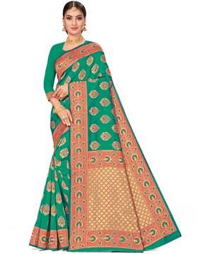 printed traditional saree