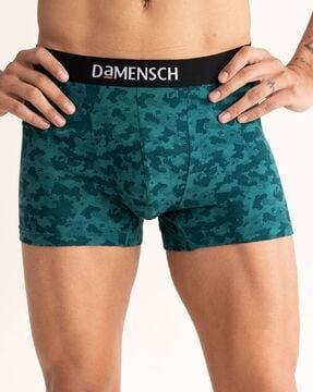 printed trunks with elasticated waist