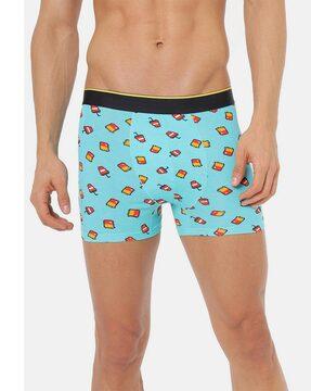 printed trunks with elasticated waist