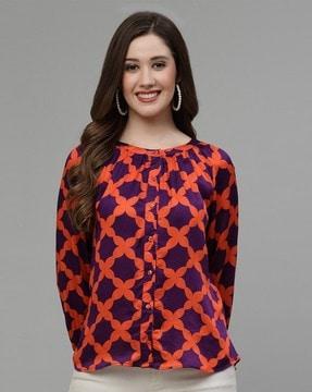 printed tunic shirt