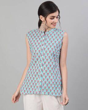 printed tunic top