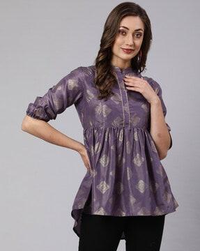 printed tunic top