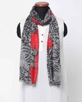 printed woven scarf