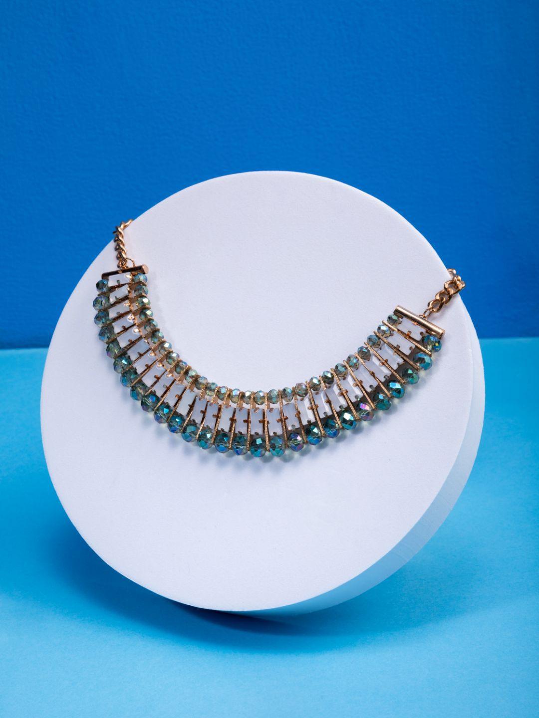 prita by priyaasi studded gold-plated necklace