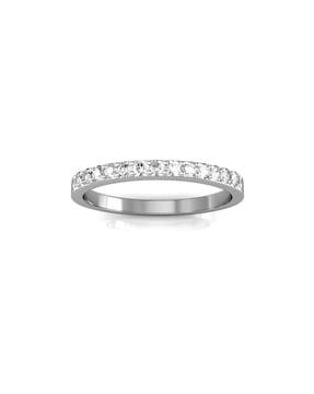 priti white gold diamond-studded ring