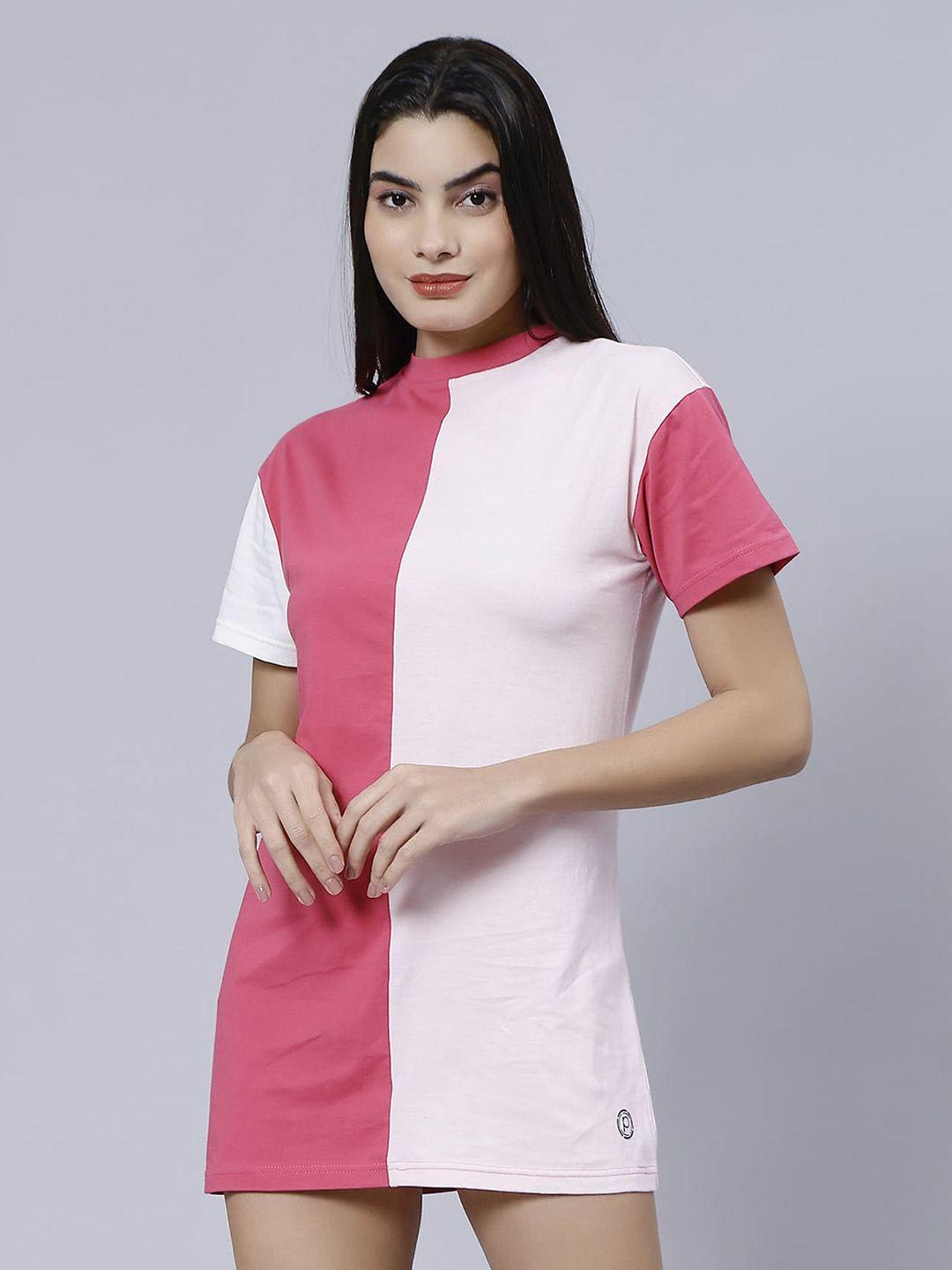 pritla high neck cotton mini t-shirt