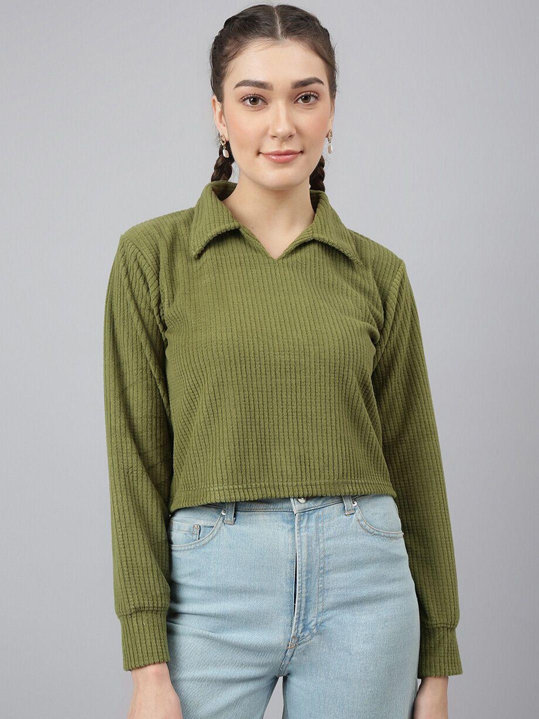 pritla striped organic cotton shirt style top