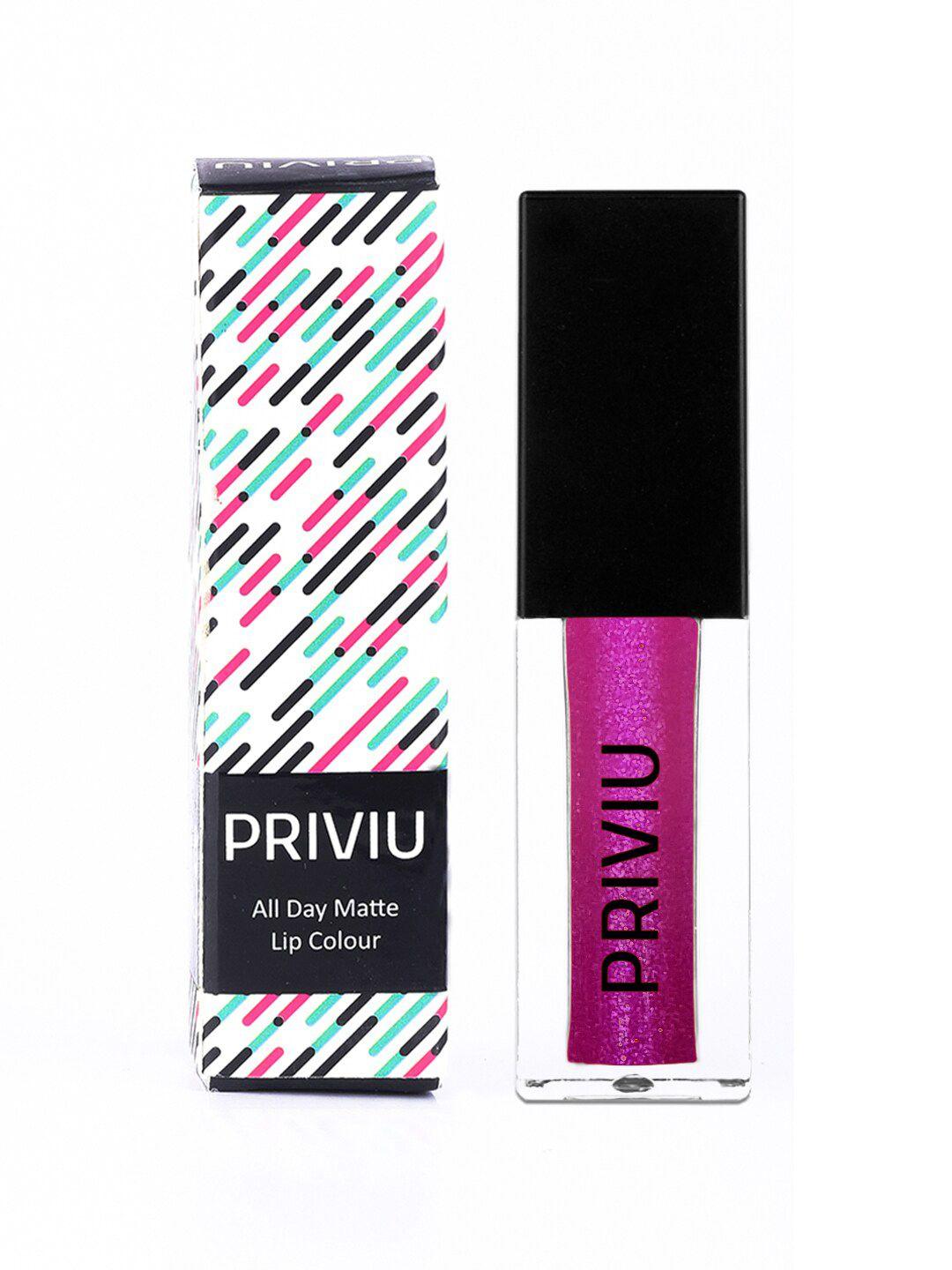 priviu all day matte liquid lipstick 4.5 ml - pink saphire 292