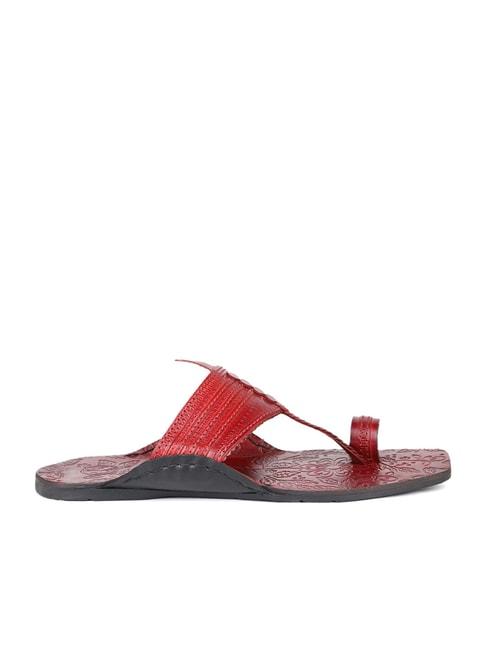 privo by inc.5 men's red toe ring sandals