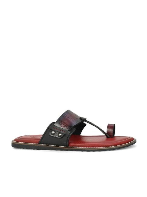 privo by inc.5 men's strapi red toe ring sandals