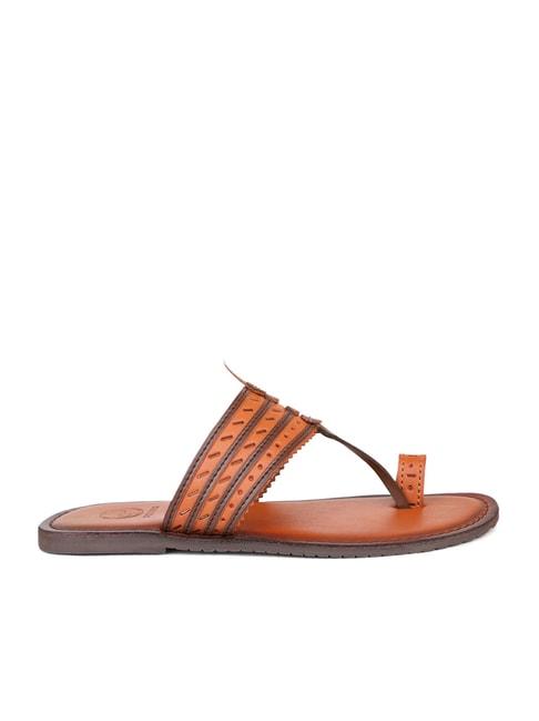 privo by inc.5 men's tan toe ring sandals