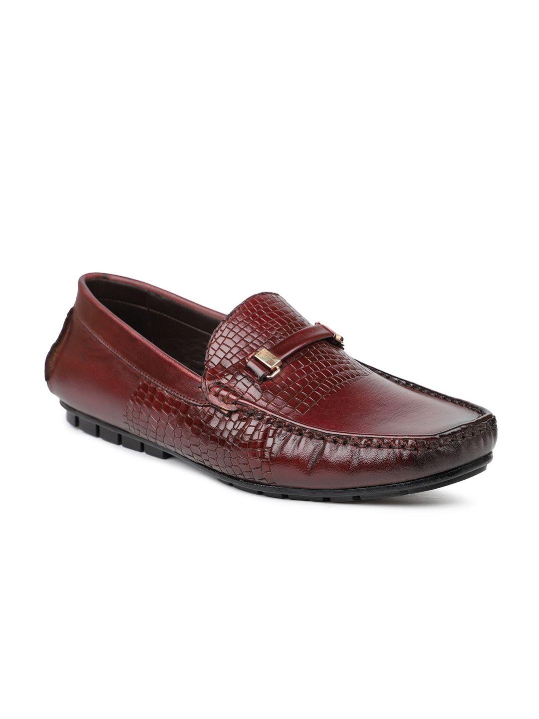 privo men textured leather loafers