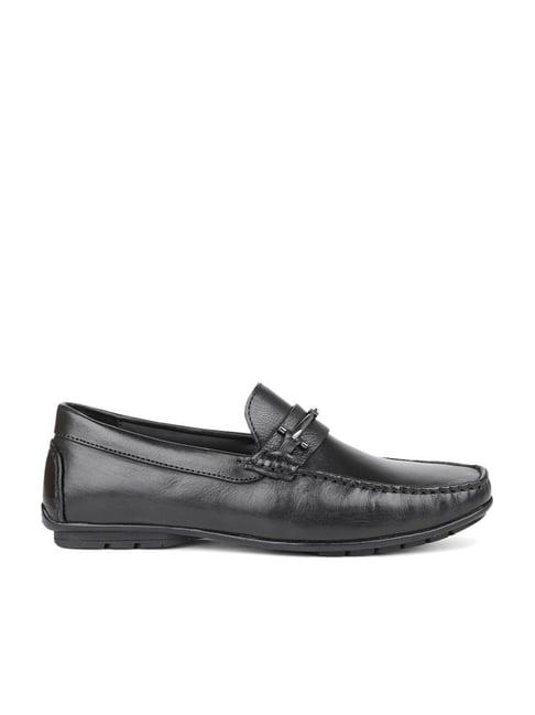 privo by inc.5 men's black casual loafers