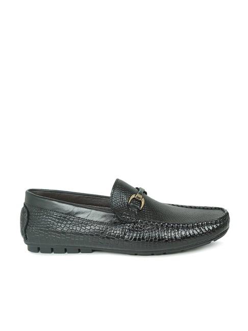 privo by inc.5 men's black casual loafers