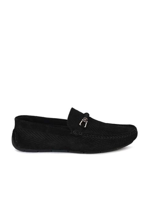 privo by inc.5 men's black casual loafers