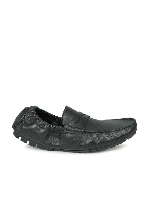 privo by inc.5 men's black casual loafers