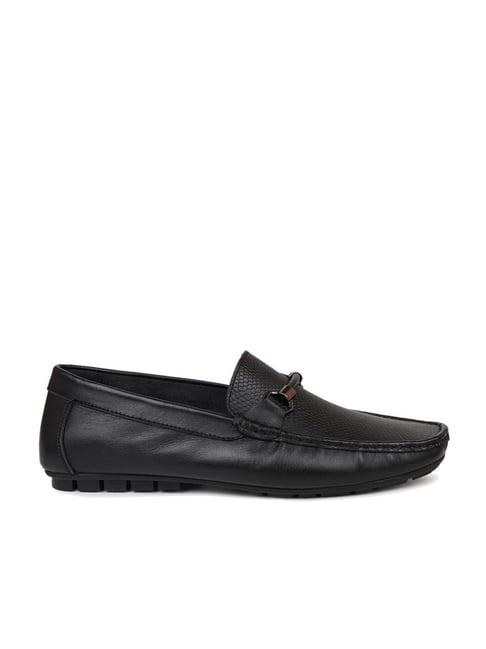 privo by inc.5 men's black casual loafers